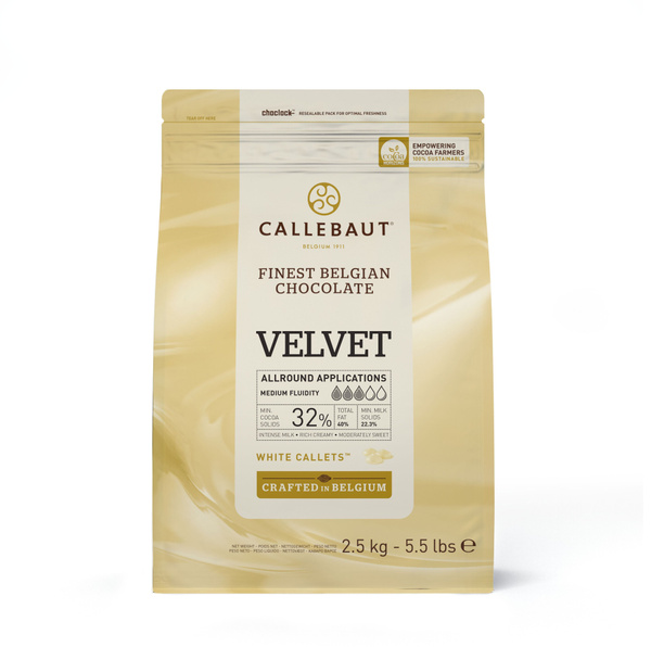 Белый шоколад в каллетах Callebaut VELVET 32% / Бельгийский ...
