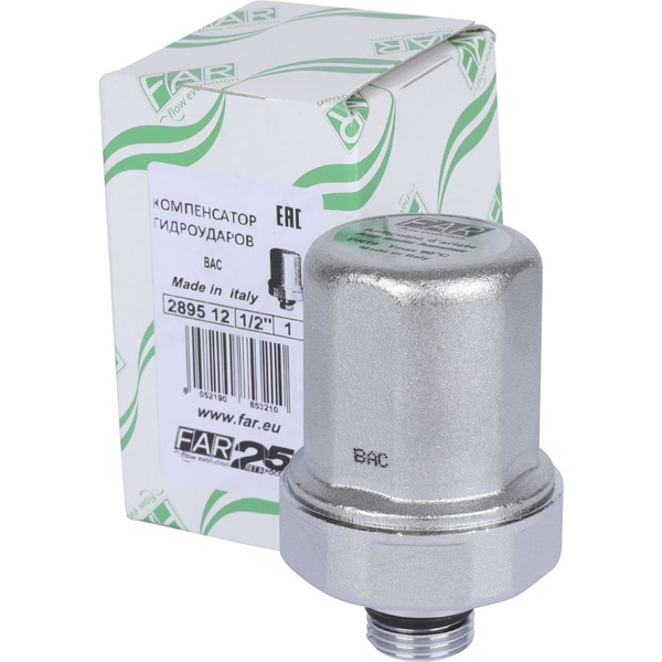 Компенсатор гидроударов Far (FA 2895 12) 1/2 НР(ш) 10-50 бар ...