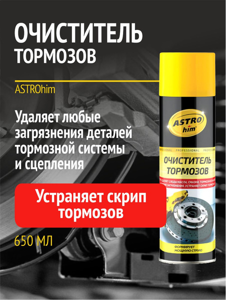 Антискрип очиститель деталей тормозов и сцепления, аэрозоль - купить в ...