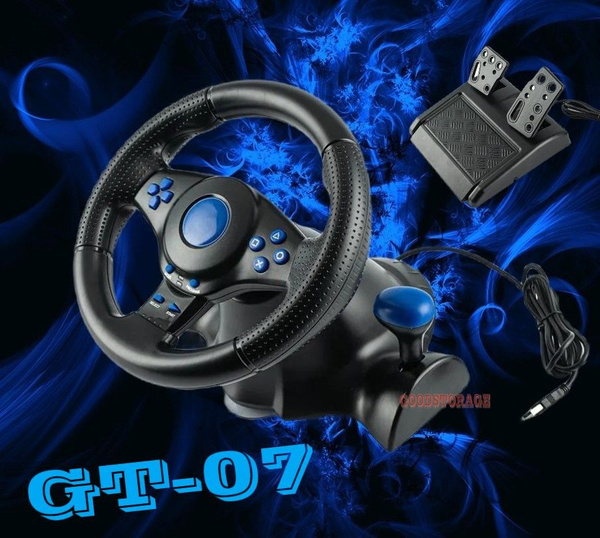Игровой руль с педалями GT-V7 для ПК, PS3, PS4, XBox 360, NS - купить с ...