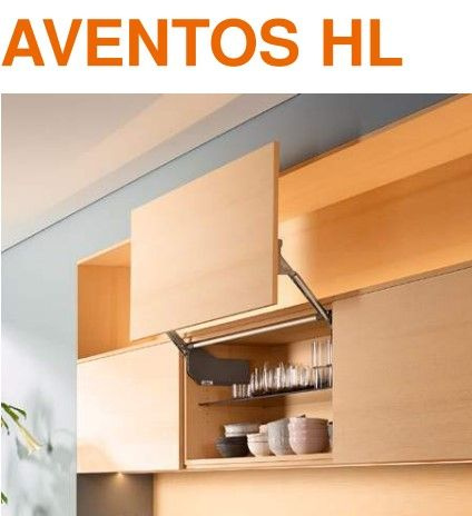 Вертикальный подъемный механизм фасада BLUM AVENTOS HL 25/35, Белые ...