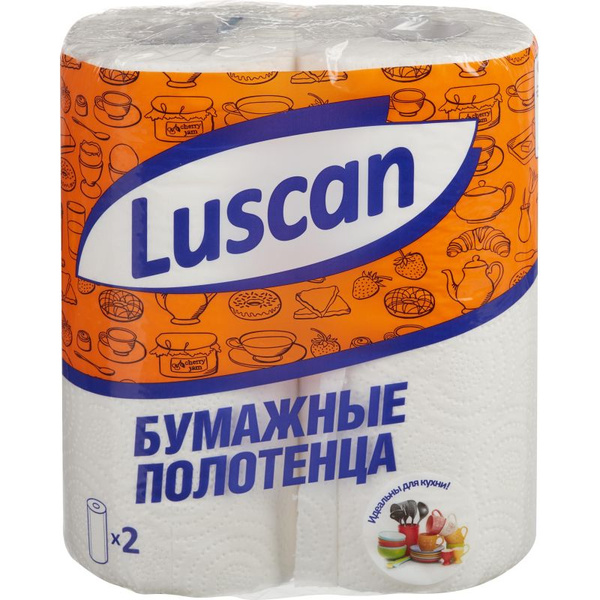 Luscan Полотенца бумажные 2 слоя, с тиснением, 2 рул/уп купить на OZON ...