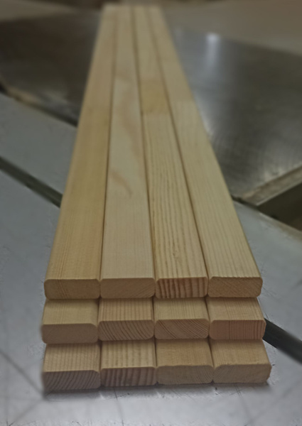 Рейка деревянная профилированная, строганная 15х30х1500 мм , комплект ...