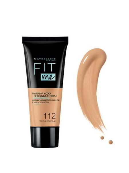 MAYBELLINE Тональный крем Fit Me 112, 30 мл - купить с доставкой по ...