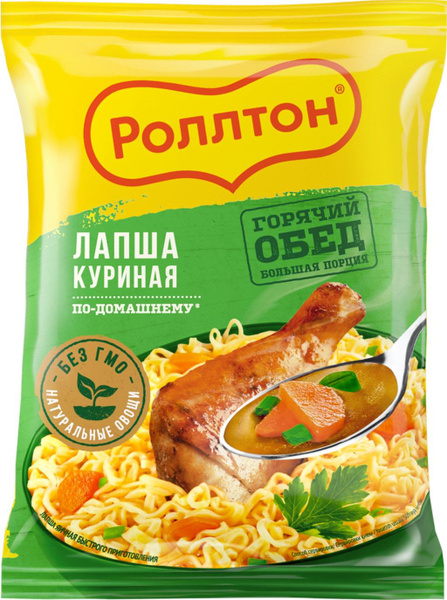 Лапша РОЛЛТОН куриная По-домашнему, 85 г - 10 шт. - купить с доставкой ...
