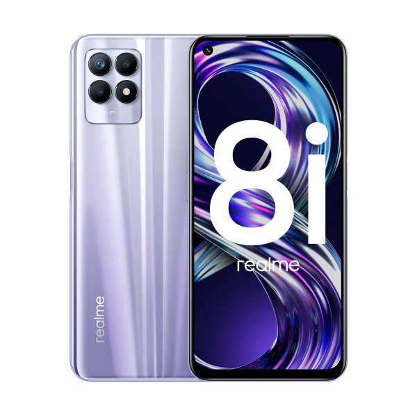 Смартфон realme 8i 128 ГБ 4 ГБ Фиолетовый 2 SIM купить c доставкой на ...