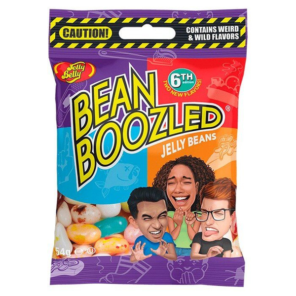 Драже Jelly Belly Bean Boozled 54гр (6th,20 вкусов) Конфеты Джелли ...