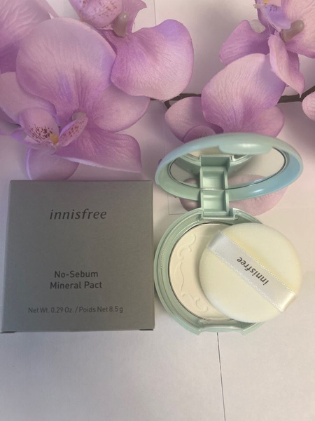 Innisfree Бесцветная компактная пудра для эффективного матирования кожи ...
