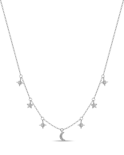 MIUZ Diamonds (Московский ювелирный завод) Колье из серебра 925 пробы с ...
