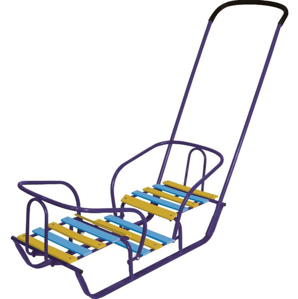 САНКИ ДЛЯ ДВОЙНИ без колес СИН/ЖЕЛТЫЕ Т - купить с доставкой по ...