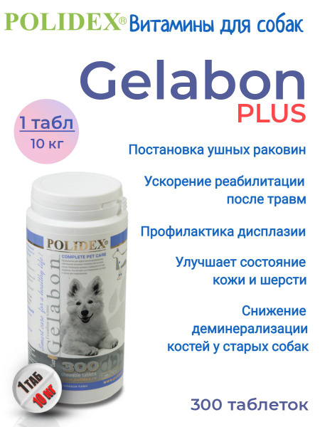POLIDEX 300 Gelabon plus (Гелабон плюс) витамины для суставов собак ...