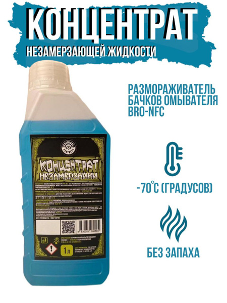 Концентрат незамерзающей жидкости, размораживатель бачков омывателя BRO ...