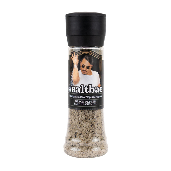 SALTBAE Приправа Соль с Чёрным перцем, 350 гр., мельница - купить с ...