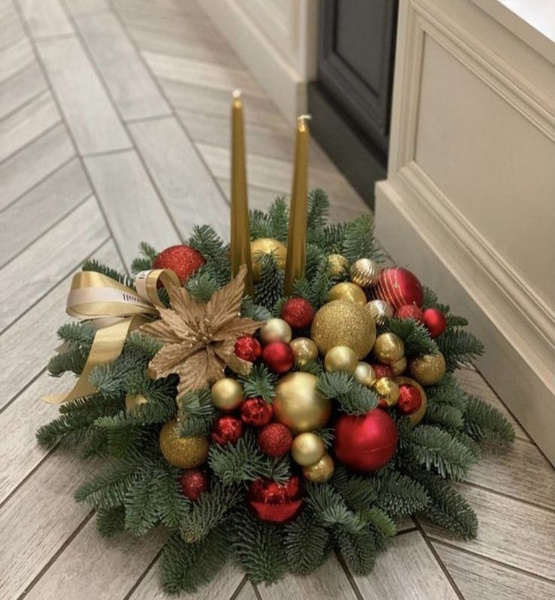 Новогодняя композиция на стол - купить по выгодной цене в интернет ...