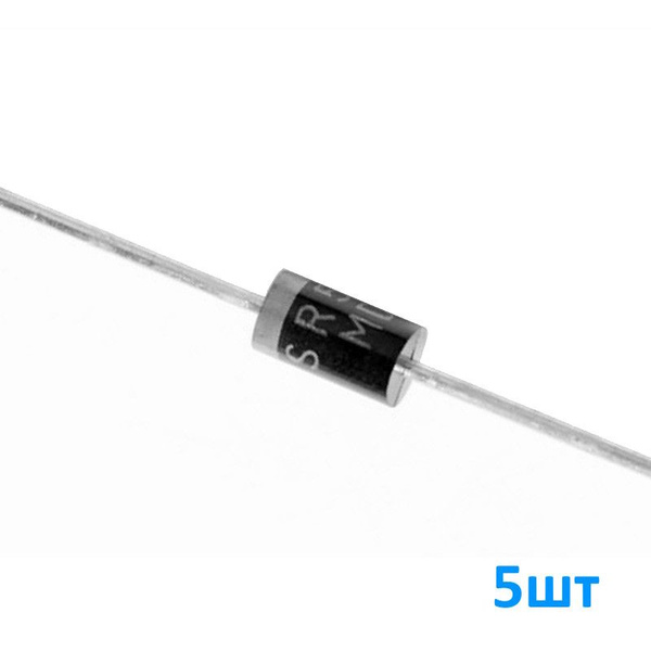 SR5100, Диод Шоттки, 100В, 5А, корпус DO201AD, набор 5шт - купить с ...