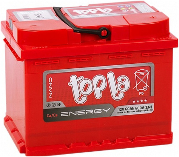 Аккумулятор TOPLA ENERGY 60 А/ч Обратная R+ 242x175x190 EN600 А (108060 ...