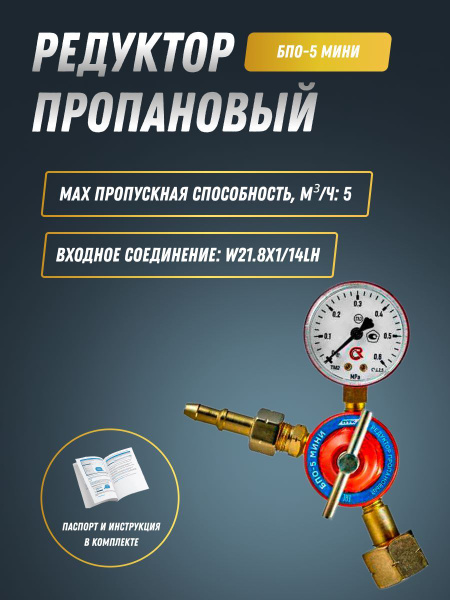 Редуктор пропановый БПО-5 МИНИ ПТК - купить с доставкой по выгодным ...