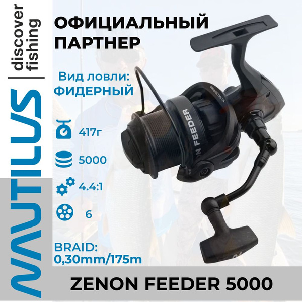 Катушка Nautilus Zenon Feeder_240511, Безынерционная, 5000, Передний ...