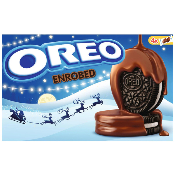Печенье Oreo в глазури с какао и начинкой с ванильным вкусом, 164г, 3 ...