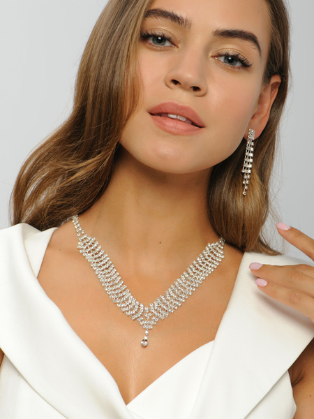 Бижутерия женская LUMINA JEWELS, Колье женское бижутерия, серьги ...