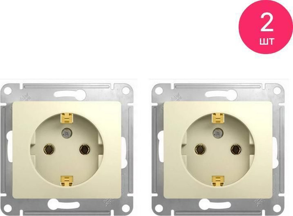 Розетка силовая штепсельная Systeme Electric / Систем Электрик Glossa ...