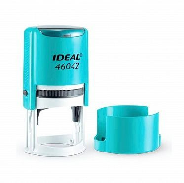Оснастка автоматическая для печати Ideal 46042, 42 мм, бирюзовый корпус ...