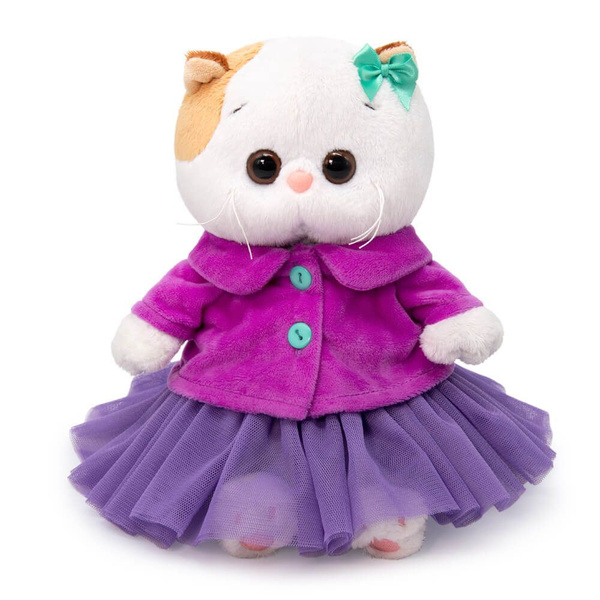 Мягкая игрушка Кошечка Ли-Ли BABY в пурпурной курточке и юбочке, 20 см ...