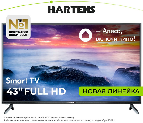 Купить телевизор Hartens HTY-43F06 43" - купить с доставкой по выгодным ...