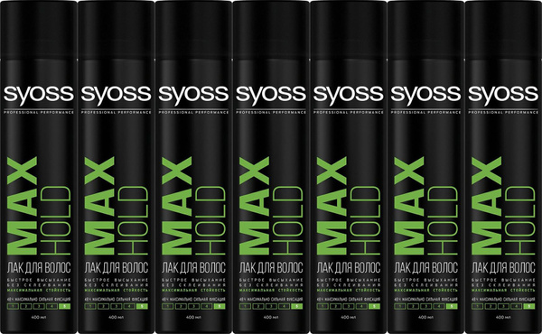 Лак Syoss Max Hold для всех типов волос фиксация прически экстрасильная ...