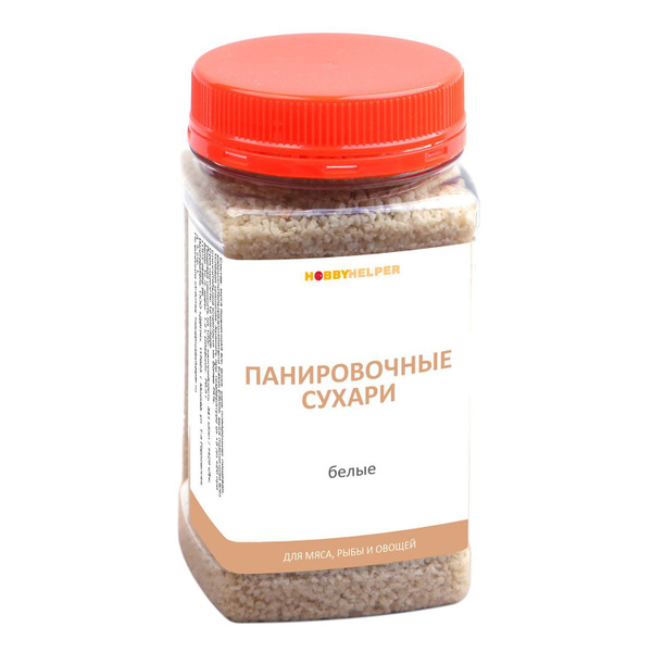 Панировочные сухари белые HOBBYHELPER 200г купить на OZON по низкой ...
