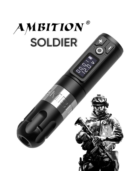 Беспроводная тату машинка Ambition Soldier - купить с доставкой по ...