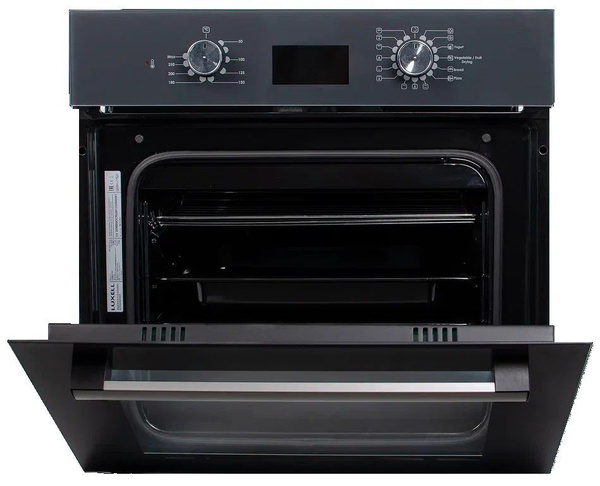 Духовой шкаф электрический LUXELL B66-SGF3 серый (стекло, дисплей ...