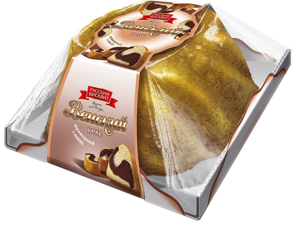 Кекс Венский мраморный с какао "Русский бисквит" 350 г - купить с ...