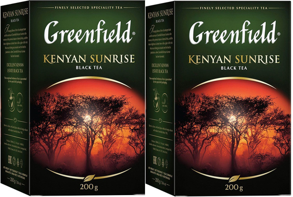 Чай черный Greenfield Kenyan Sunrise, 200 г, 2 штуки - купить с ...