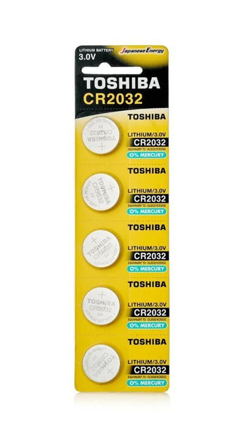 Батарейки Toshiba CR2032 Lithium 3V BL5 - купить с доставкой по ...