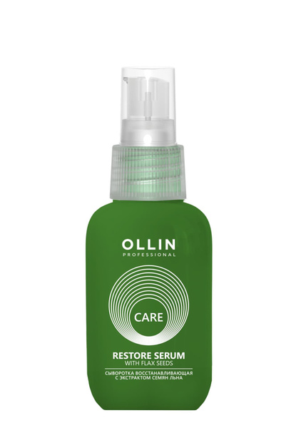 Ollin Care Сыворотка восстанавливающая с экстрактом семян льна Restore ...