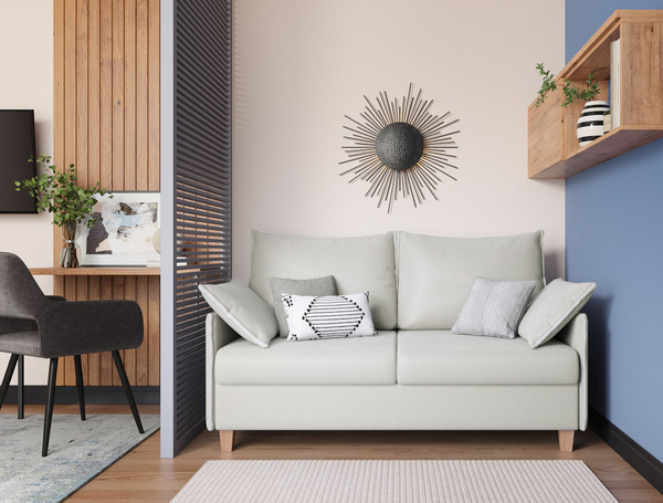 Диван-кровать Диван Bram мини, раскладной, Тик-Так, механизм Еврокнижка ...