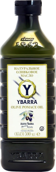 Масло оливковое YBARRA Pomace, 500мл - 2 шт. - купить с доставкой по ...