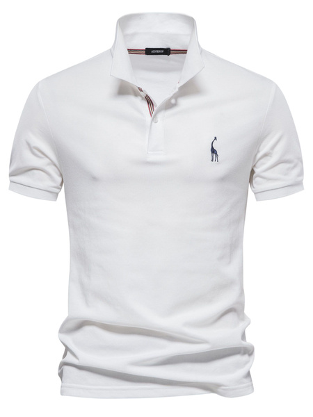 Поло, размер 48, цвет белый, 70% cotton，30% polyeste - купить по ...