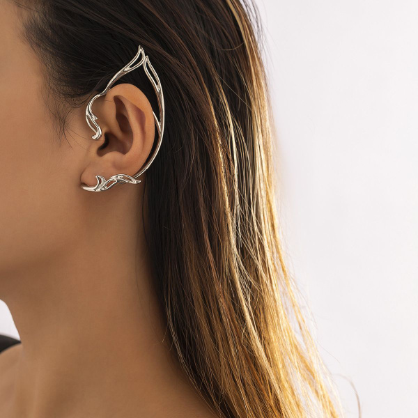 Кафф эльфийские ушки "Elf Ears". Моносерьга без прокола. - купить с ...