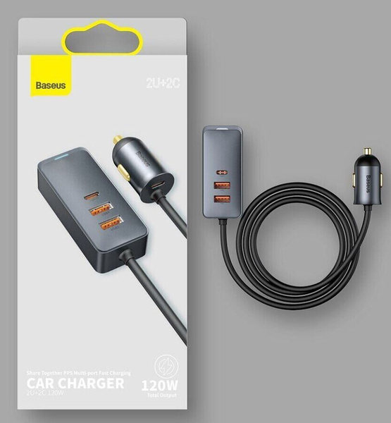 Автомобильное зарядное устройство Baseus зарядка базеус в авто.)1 USB ...