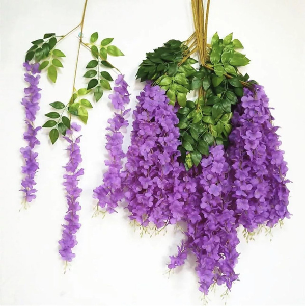 Купить Глициния искусственная фиолетовая 110 см в упаковке 12 шт по ...