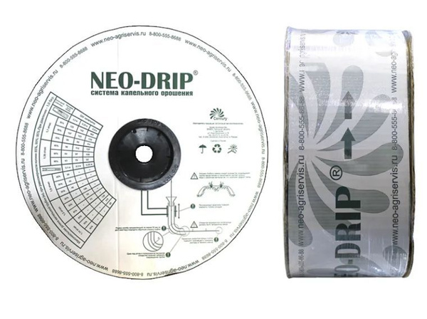 Лента для капельного полива Neo Drip эмиттерная - 500 метров, толщина ...