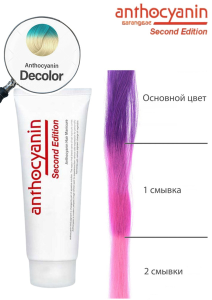 ANTHOCYANIN Смывка краски для волос Decolor 230 - купить с доставкой по ...