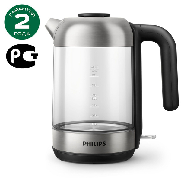 Купить электрический чайник Philips HD9339/80_2523 озон, Металл/стекло ...