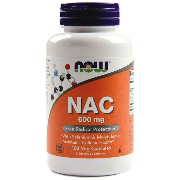 NOW NAC-Acetyl Cysteine 600 мг. (100 капс.) - купить с доставкой по ...
