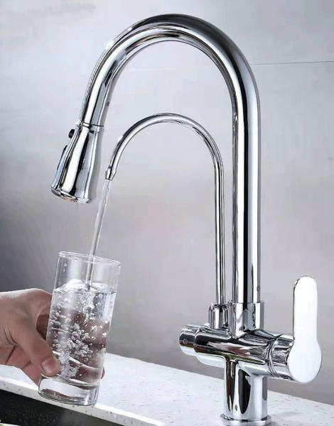 Смеситель B-D5-A Медь С краном для питьевой воды, Гибкая подводка ...