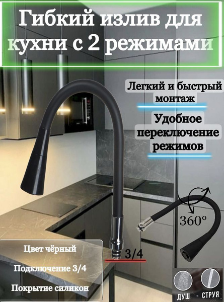 Излив для смесителя арт. 20233321 С накидной гайкой - купить по ...