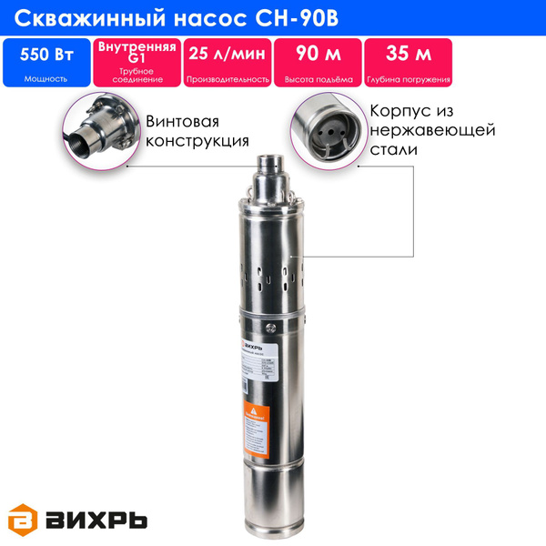 Скважинный насос СН-90B Вихрь - купить по выгодной цене в интернет ...