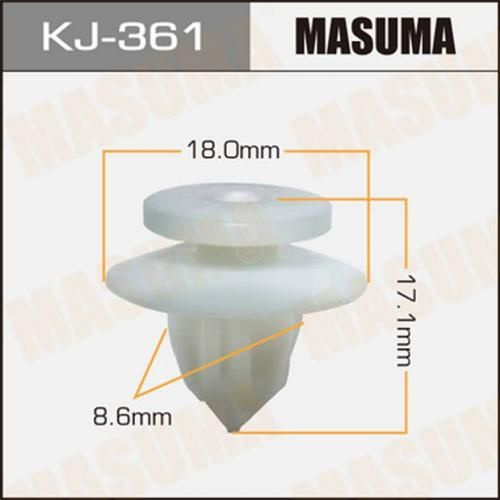 Клипса пластм. крепежная kj- 361 (50)/к-046 Masuma KJ-361 - Masuma арт ...